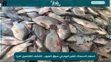 أسعار الأسماك تتغير اليوم في سوق العبور.. اكتشف التفاصيل الآن!